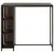 Produktbild 2 för Barbord med förvaringshyllor brun 120x60x110 cm konstrotting