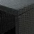 Produktbild 6 för Barbord med förvaringshyllor svart 120x60x110 cm konstrotting
