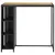 Produktbild 2 för Barbord med förvaringshyllor svart 120x60x110 cm konstrotting