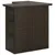 Produktbild 3 för Hörnbar brun 100x50x105 cm konstrotting