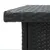 Produktbild 6 för Hörnbar svart 100x50x105 cm konstrotting