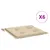 Produktbild 2 för Stolsdynor 6 st beige 40x40x3 cm oxfordtyg