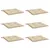 Produktbild 3 för Stolsdynor 6 st beige 40x40x3 cm oxfordtyg