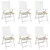 Produktbild 4 för Stolsdynor 6 st beige 40x40x3 cm oxfordtyg