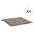 Produktbild 2 för Stolsdynor 4 st taupe 50x50x3 cm oxfordtyg