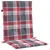 Produktbild 5 för Stolsdynor 2 st rödrutig 100x50x3 cm oxfordtyg