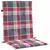 Produktbild 5 för Stolsdynor 6 st rödrutig 100x50x3 cm oxfordtyg