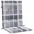 Produktbild 5 för Stolsdynor 6 st grårutig 100x50x3 cm oxfordtyg