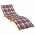 Produktbild 3 för Solsängsdyna rödrutig 200x70x3 cm oxfordtyg