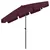 Produktbild 4 för Strandparasoll vinröd 200x125 cm