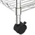 Produktbild 6 för Förvaringshylla med hjul 5 hyllplan 75x35x155 cm krom 250 kg