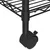 Produktbild 6 för Förvaringshylla med hjul 5 hyllplan 75x35x155 cm svart 250 kg