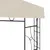 Produktbild 3 för Paviljong 3x3x2,7 m gräddvit 160 g/m²