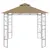 Produktbild 2 för Paviljong 3x3x2,7 m taupe 160 g/m²