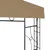 Produktbild 3 för Paviljong 3x3x2,7 m taupe 160 g/m²