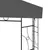 Produktbild 4 för Paviljong 4x3x2,7 m antracit 160 g/m²