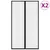 Produktbild 2 för Insektsdraperier 2 st med magneter svart 200x80 cm
