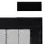 Produktbild 7 för Insektsdraperier 2 st med magneter svart 220x110 cm
