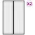 Produktbild 2 för Insektsdraperier 2 st med magneter svart 220x130 cm
