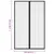 Produktbild 8 för Insektsdraperier 2 st med magneter svart 220x130 cm