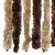 Produktbild 5 för Insektsdraperi beige och ljusbrun 56x200 cm chenille
