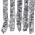 Produktbild 5 för Insektsdraperi vit och grå 56x200 cm chenille