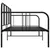 Produktbild 4 för Sängram bäddsoffa svart metall 90x200 cm