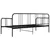 Produktbild 5 för Sängram bäddsoffa svart metall 90x200 cm