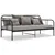 Produktbild 6 för Sängram bäddsoffa svart metall 90x200 cm