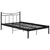 Produktbild 2 för Sängram svart metall 120x200 cm