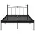 Produktbild 3 för Sängram svart metall 120x200 cm
