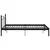 Produktbild 4 för Sängram svart metall 120x200 cm