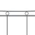 Produktbild 5 för Sängram grå metall 200x200 cm 