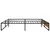 Produktbild 4 för Sängram svart metall 200x200 cm