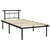 Produktbild 2 för Sängram svart metall 100x200 cm