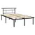 Produktbild 2 för Sängram svart metall 120x200 cm