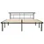 Produktbild 3 för Sängram svart metall 200x200 cm
