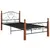 Produktbild 2 för Sängram svart metall 100x200 cm