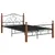 Produktbild 2 för Sängram svart metall 120x200 cm
