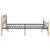 Produktbild 4 för Sängram svart metall 120x200 cm