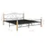 Produktbild 7 för Sängram svart metall 200x200 cm
