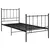 Produktbild 2 för Sängram svart metall 100x200 cm