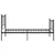 Produktbild 3 för Sängram svart metall 100x200 cm