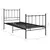 Produktbild 6 för Sängram svart metall 100x200 cm
