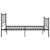 Produktbild 3 för Sängram svart metall 120x200 cm