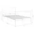 Produktbild 6 för Sängram vit metall 120x200 cm