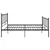 Produktbild 3 för Sängram svart metall 140x200 cm