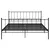 Produktbild 4 för Sängram svart metall 180x200 cm