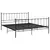 Produktbild 2 för Sängram svart metall 200x200 cm
