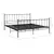 Produktbild 6 för Sängram svart metall 200x200 cm